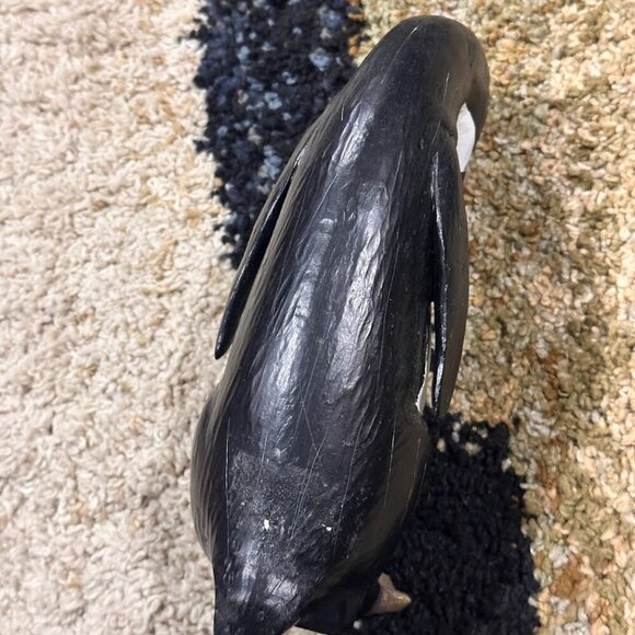 Penguin Tabletop Decor - Medium to Large size Hand Carved Art Penguin NWOT - Picture 12 of 13